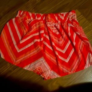 Brand:BODY CENTRAL. Size:S. Color:Bright orange and white stripes